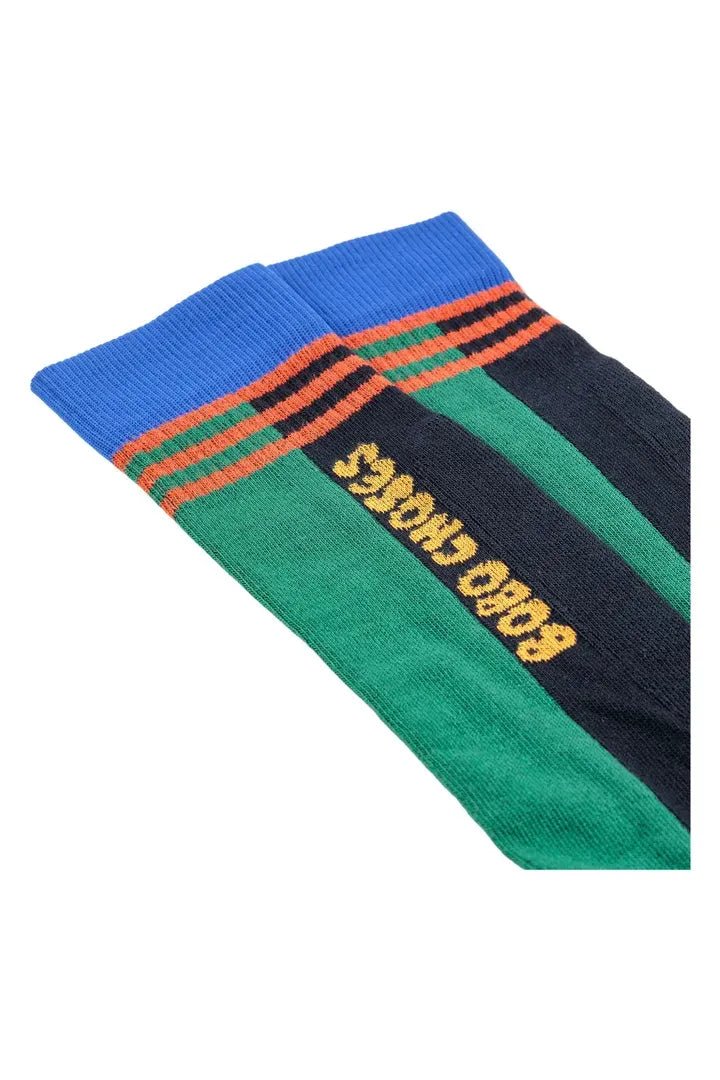 Bobo Choses ski long socks - Midnight Blue van Bobo Choses | Kids Conceptstore Le Fanfare