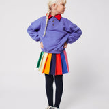 Bobo Color Block Pleated Skirt - Multicolor van Bobo Choses | Kids Conceptstore Le Fanfare