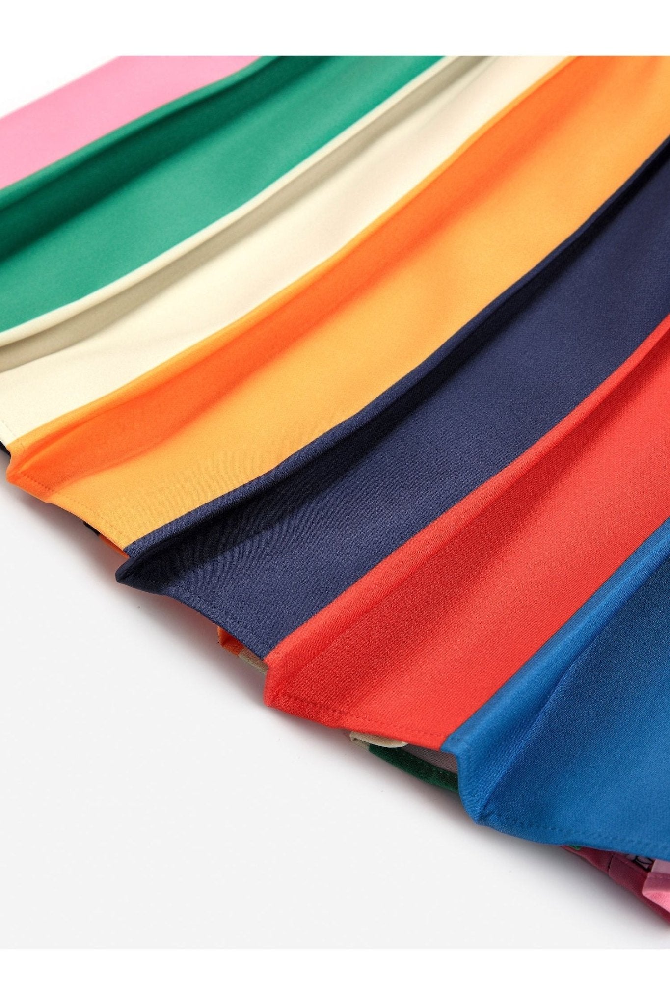 Bobo Color Block Pleated Skirt - Multicolor van Bobo Choses | Kids Conceptstore Le Fanfare