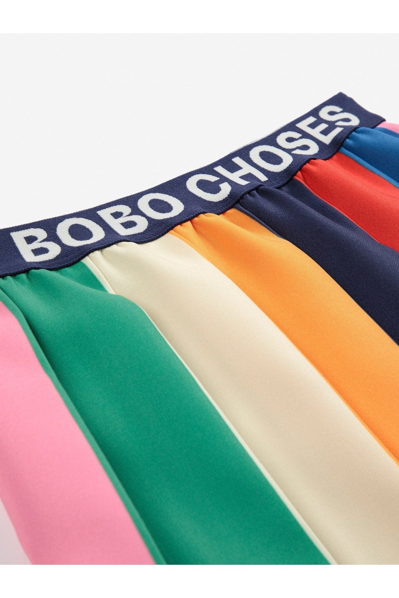 Bobo Color Block Pleated Skirt - Multicolor van Bobo Choses | Kids Conceptstore Le Fanfare