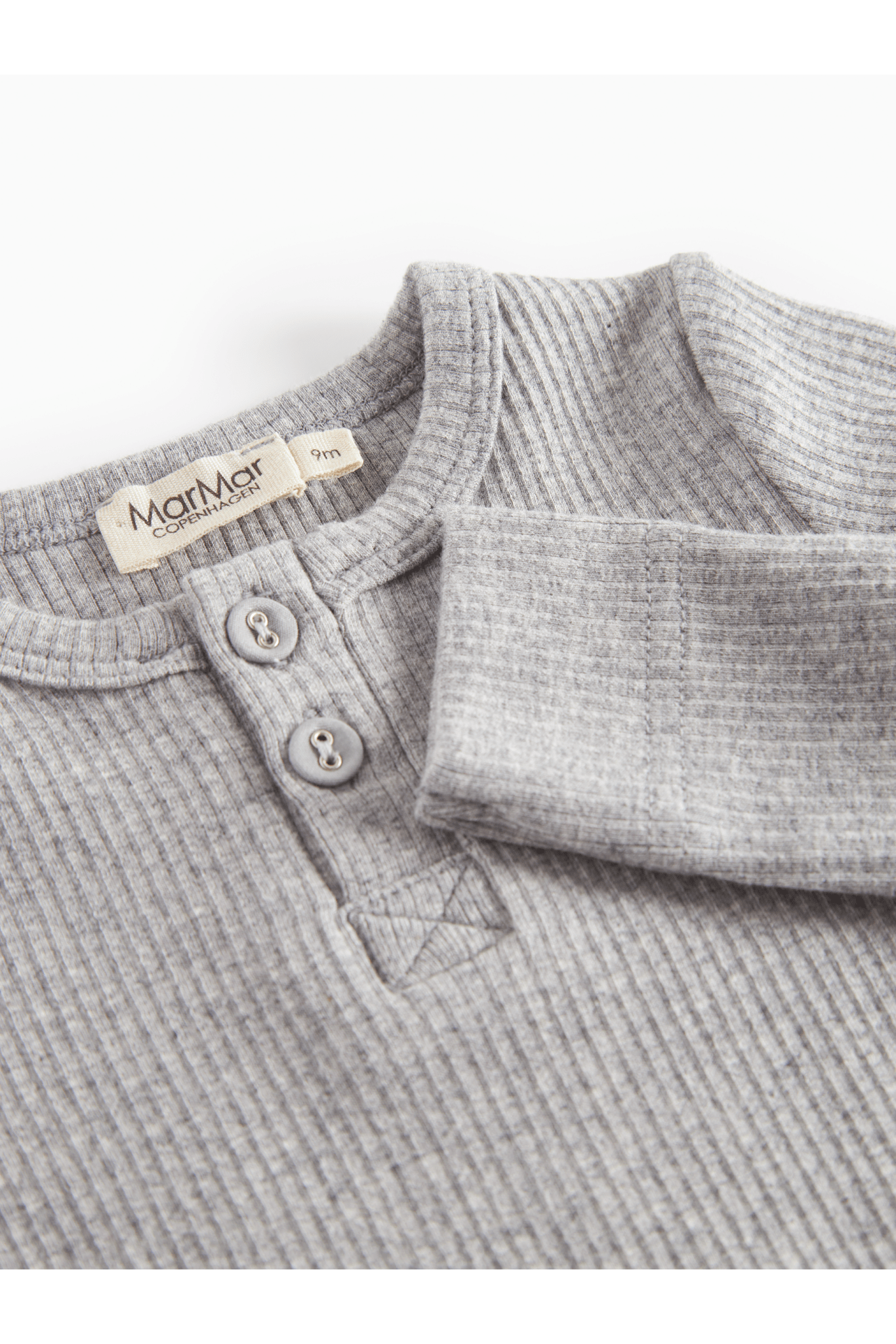 Body LS - Modal Melange - Light Grey Melange van MarMar Copenhagen | Kids Conceptstore Le Fanfare