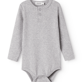 Body LS - Modal Melange - Light Grey Melange van MarMar Copenhagen | Kids Conceptstore Le Fanfare