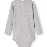 Body LS - Modal Melange - Light Grey Melange van MarMar Copenhagen | Kids Conceptstore Le Fanfare