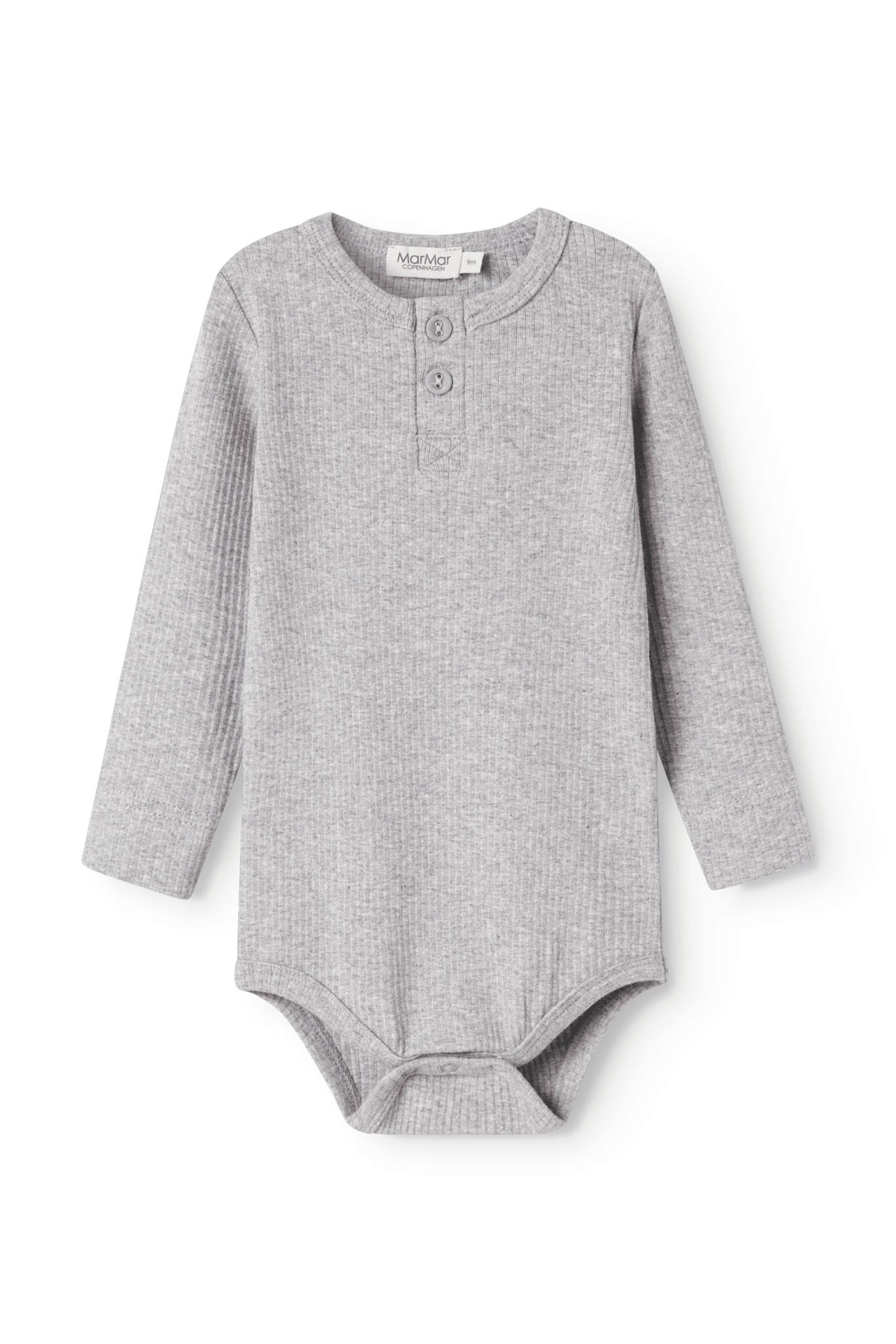 Body LS - Modal Melange - Light Grey Melange van MarMar Copenhagen | Kids Conceptstore Le Fanfare