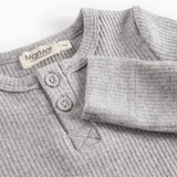Body LS - Modal Melange - Light Grey Melange van MarMar Copenhagen | Kids Conceptstore Le Fanfare