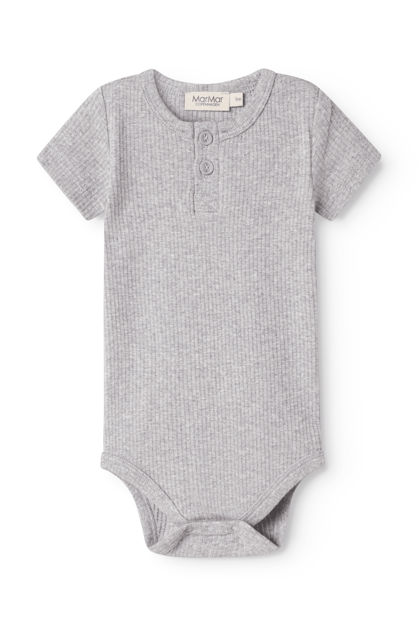 Body SS - Modal Melange - Light Grey Melange van MarMar Copenhagen | Kids Conceptstore Le Fanfare
