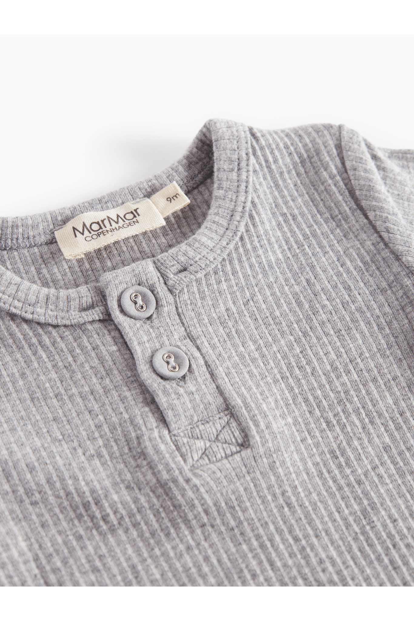 Body SS - Modal Melange - Light Grey Melange van MarMar Copenhagen | Kids Conceptstore Le Fanfare