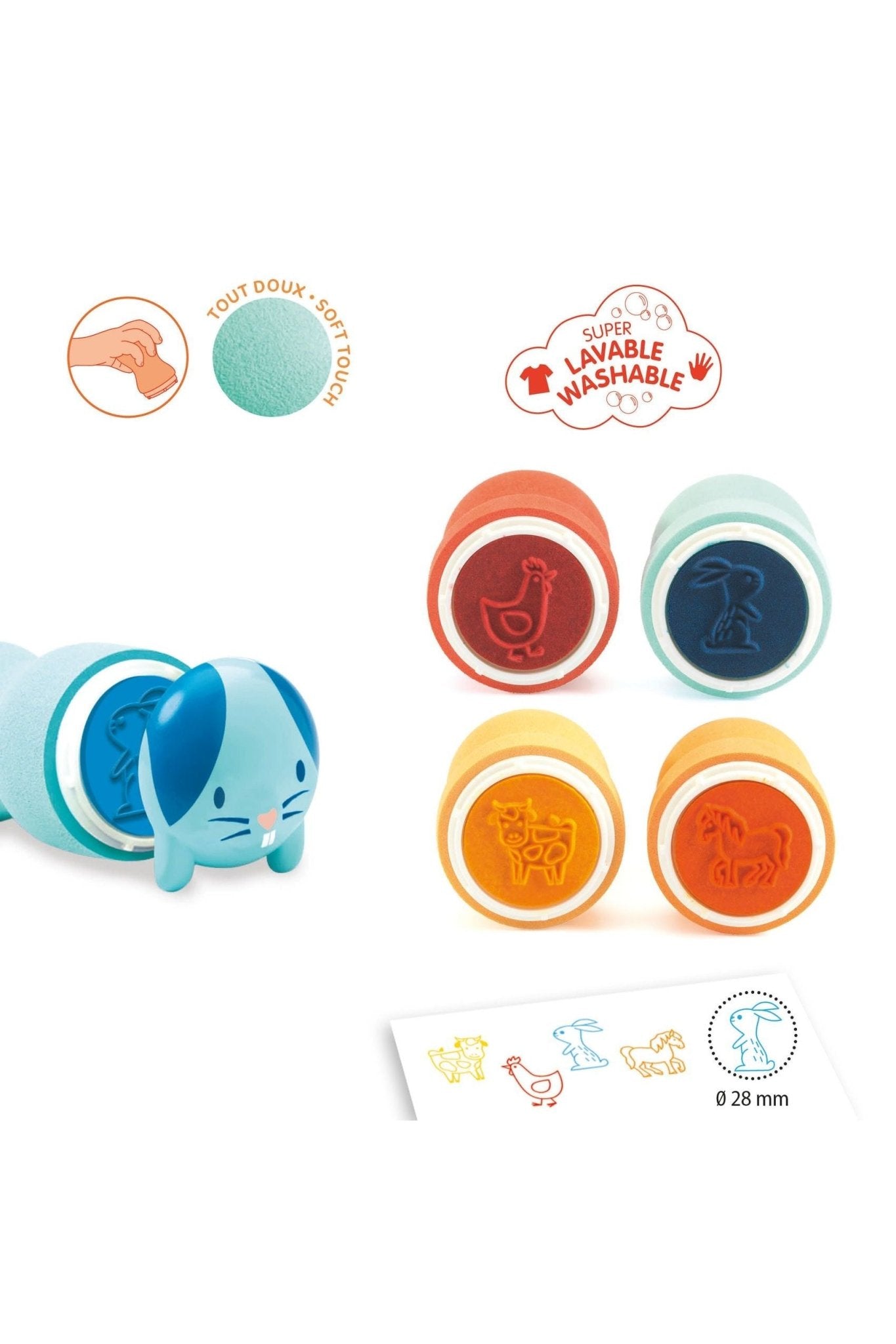 Boerderijdieren - Stempels van Djeco | Kids Conceptstore Le Fanfare