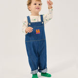 Booo Bo Choses Tag denim overall - Midnight Blue van Bobo Choses | Kids Conceptstore Le Fanfare