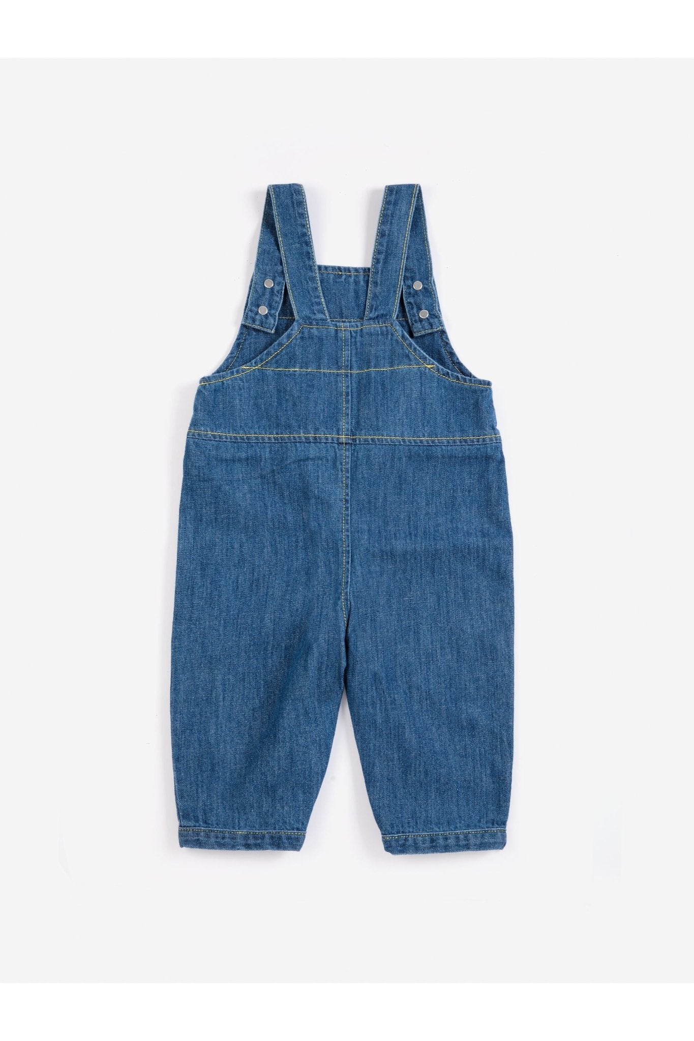 Booo Bo Choses Tag denim overall - Midnight Blue van Bobo Choses | Kids Conceptstore Le Fanfare