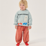 Booo Bo Choses Tag denim pants - Red van Bobo Choses | Kids Conceptstore Le Fanfare