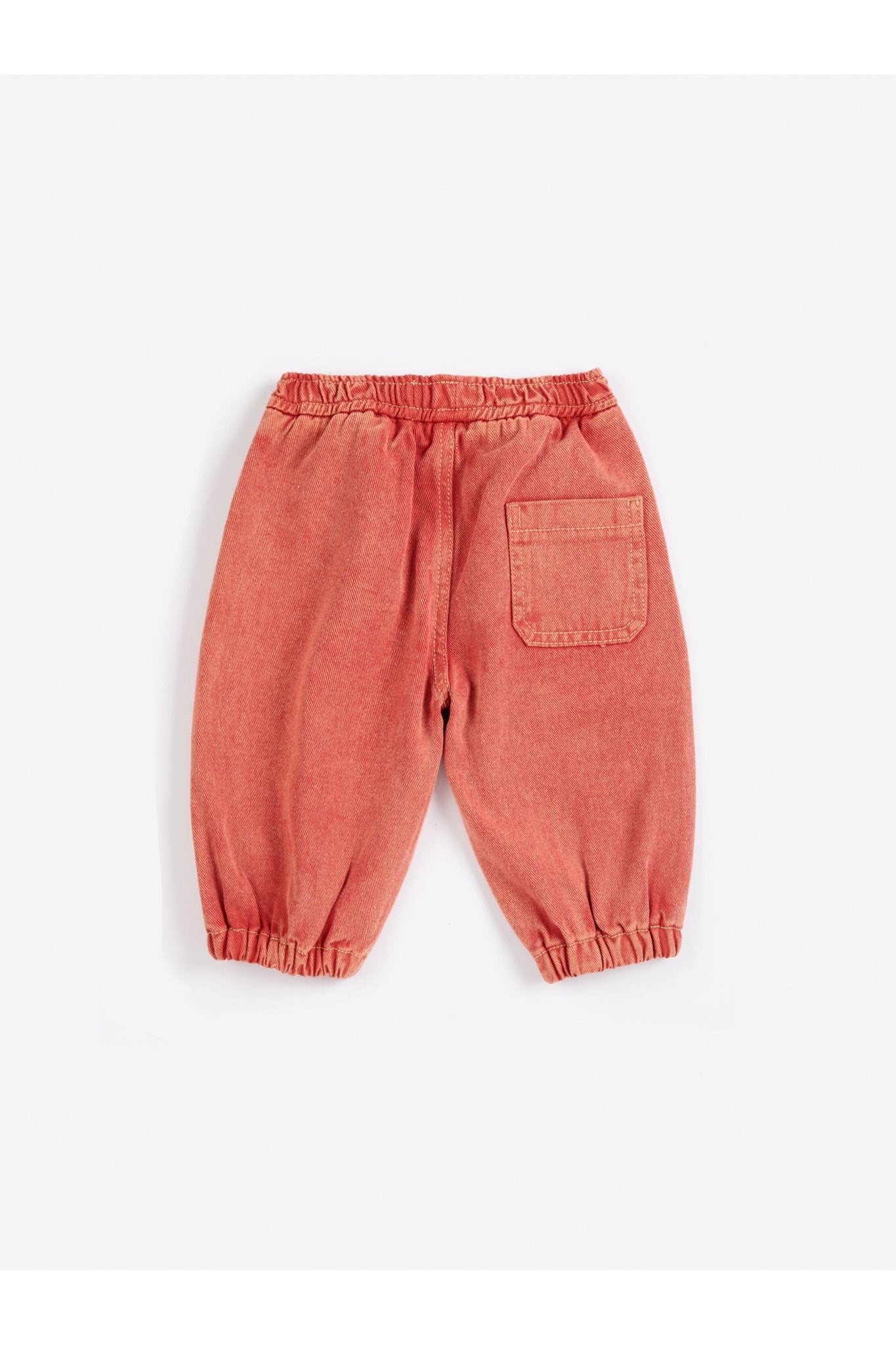 Booo Bo Choses Tag denim pants - Red van Bobo Choses | Kids Conceptstore Le Fanfare