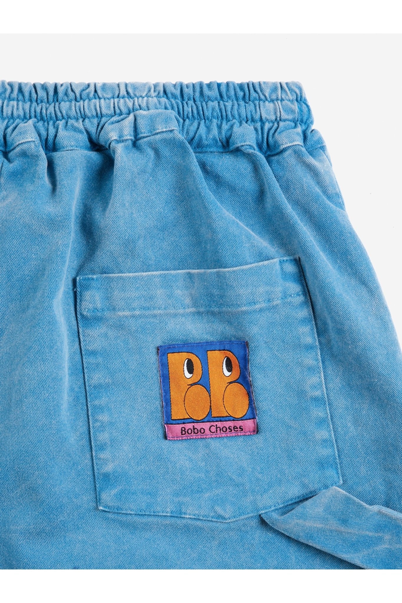 Booo Bo Choses Tag woven pants - Blue van Bobo Choses | Kids Conceptstore Le Fanfare