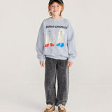 Booty Ghosts sweatshirt - Light Blue van Bobo Choses | Kids Conceptstore Le Fanfare