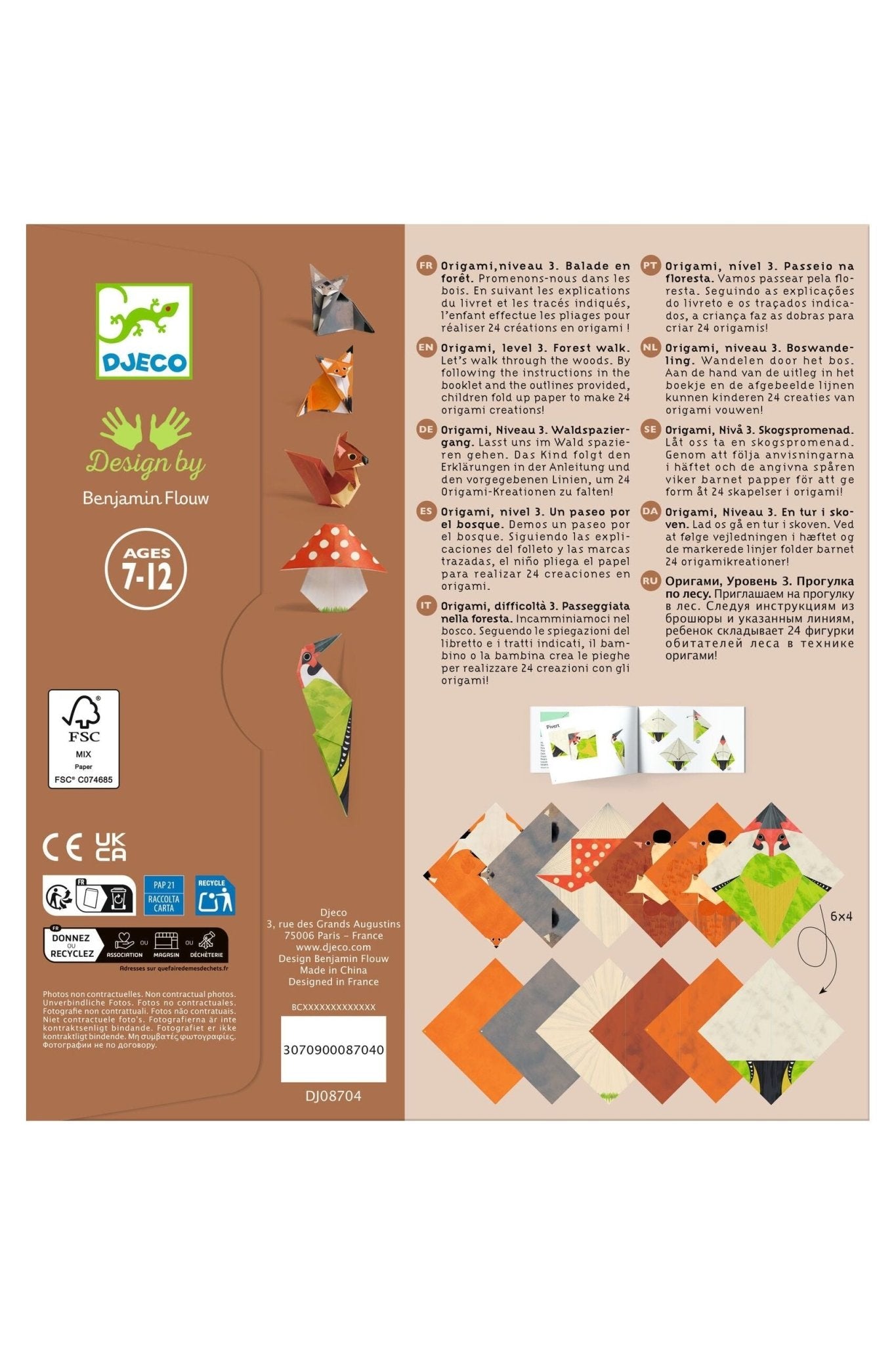 Boswandeling - Origamiset van Djeco | Kids Conceptstore Le Fanfare