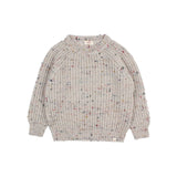 Botonato jumper - Pearl grey van Búho | Kids Conceptstore Le Fanfare