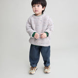 Botonato jumper - Pearl grey van Búho | Kids Conceptstore Le Fanfare