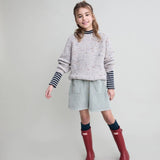 Botonato jumper - Pearl grey van Búho | Kids Conceptstore Le Fanfare