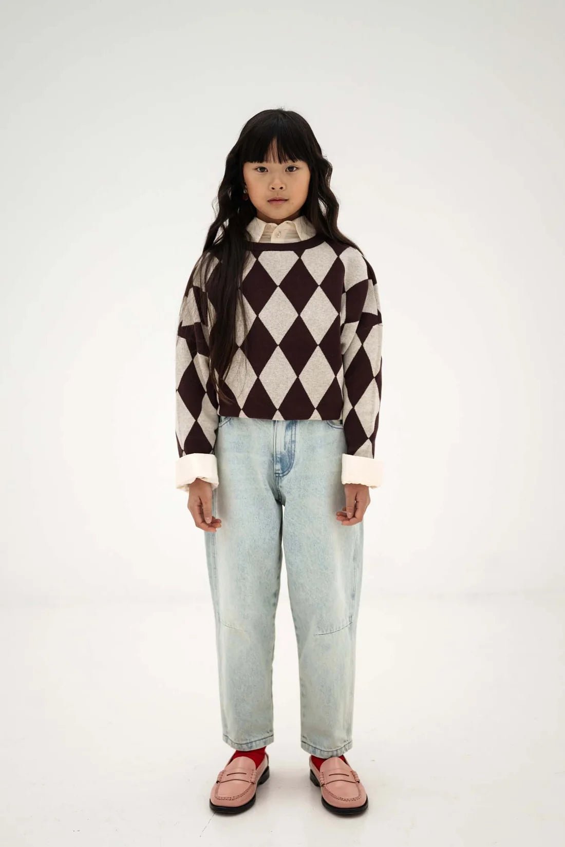Boxy blouse LS - Vintage white van Repose AMS | Kids Conceptstore Le Fanfare