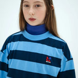 Boxy tee - Horizon dark eclipse block stripe van Repose AMS | Kids Conceptstore Le Fanfare