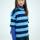 Boxy tee - Horizon dark eclipse block stripe van Repose AMS | Kids Conceptstore Le Fanfare