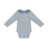 Bram Bodysuit | Polar Bear - Foggy Blue van Donsje Amsterdam | Kids Conceptstore Le Fanfare