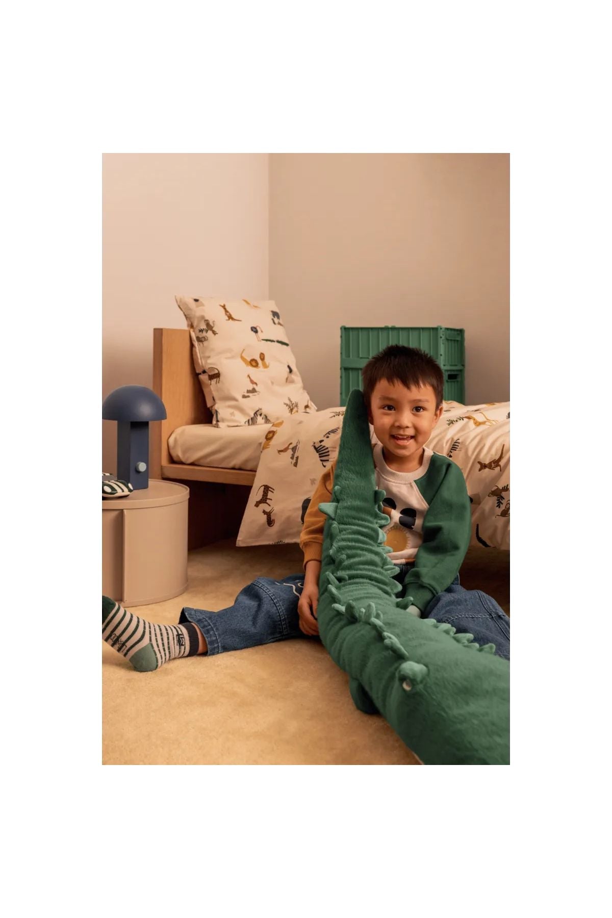 Brayden Carlos Crocodile Teddy - Garden green van Liewood | Kids Conceptstore Le Fanfare