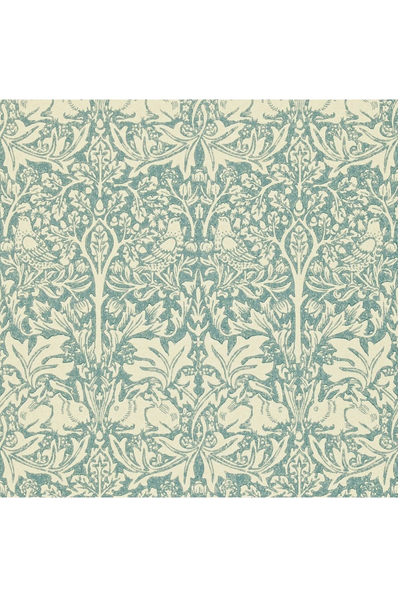 Brer Rabbit Wallpaper - Slate/Vellum van Morris & Co | Kids Conceptstore Le Fanfare