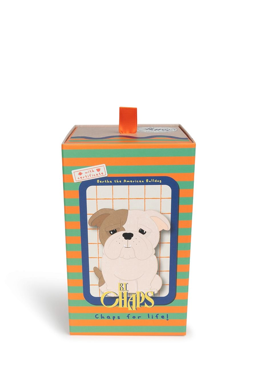 B.T. Chaps Bertha the American Bulldog floppy in giftbox van BON TON TOYS | Kids Conceptstore Le Fanfare