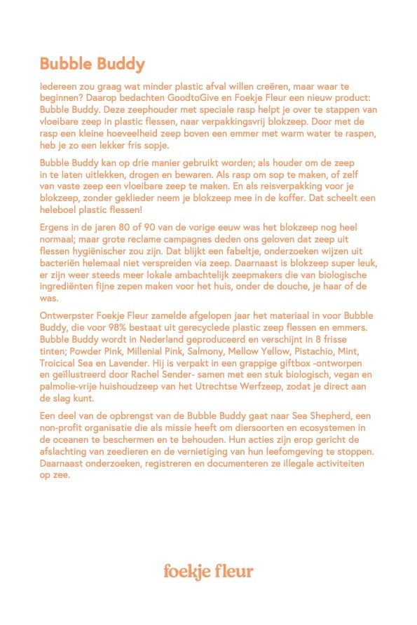 bubble buddy kits millennial pink van foekje fleur | Kids Conceptstore Le Fanfare
