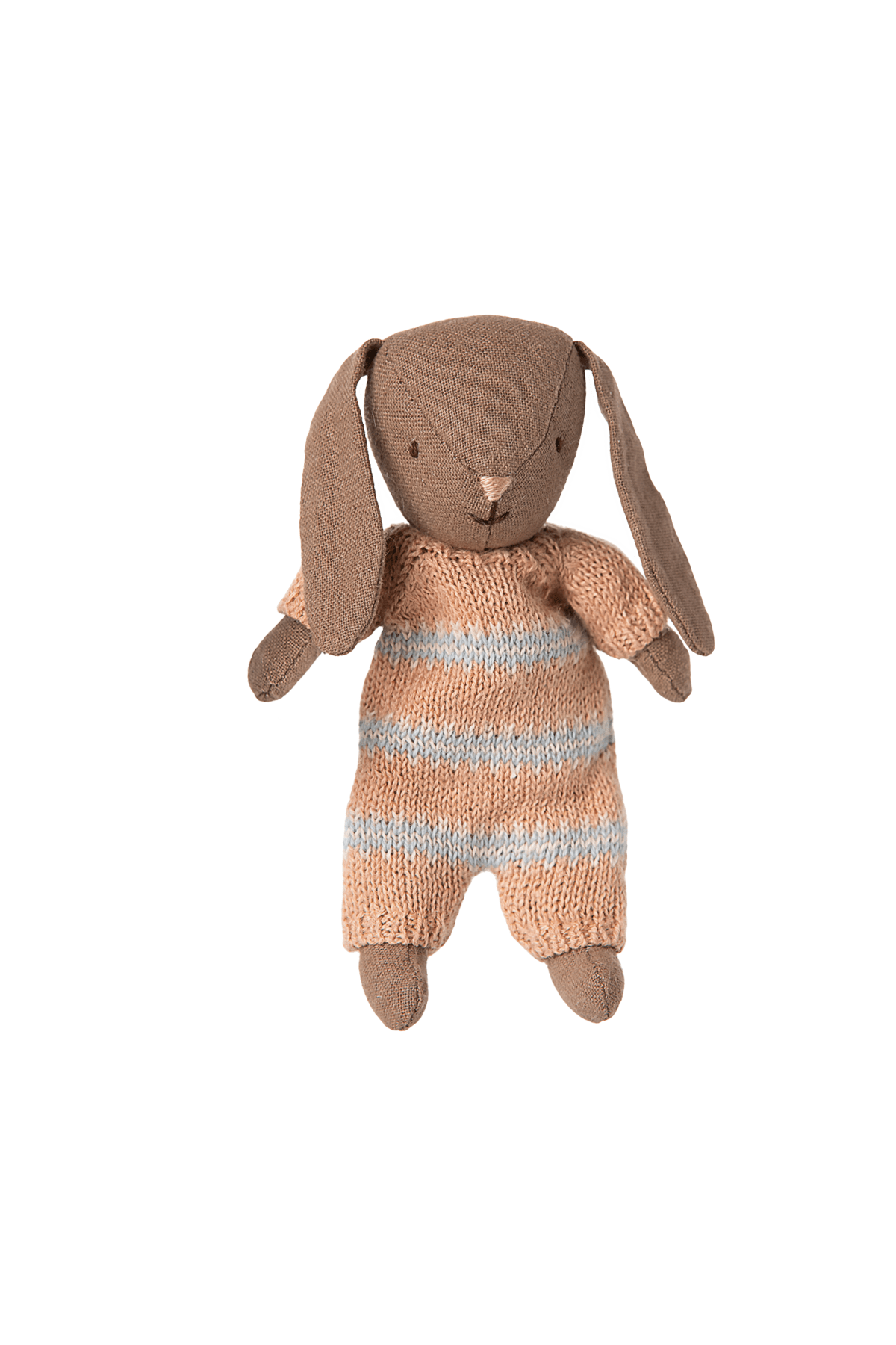 Bunny, Micro - Brown - Dusty rose knitted suit van Maileg | Kids Conceptstore Le Fanfare