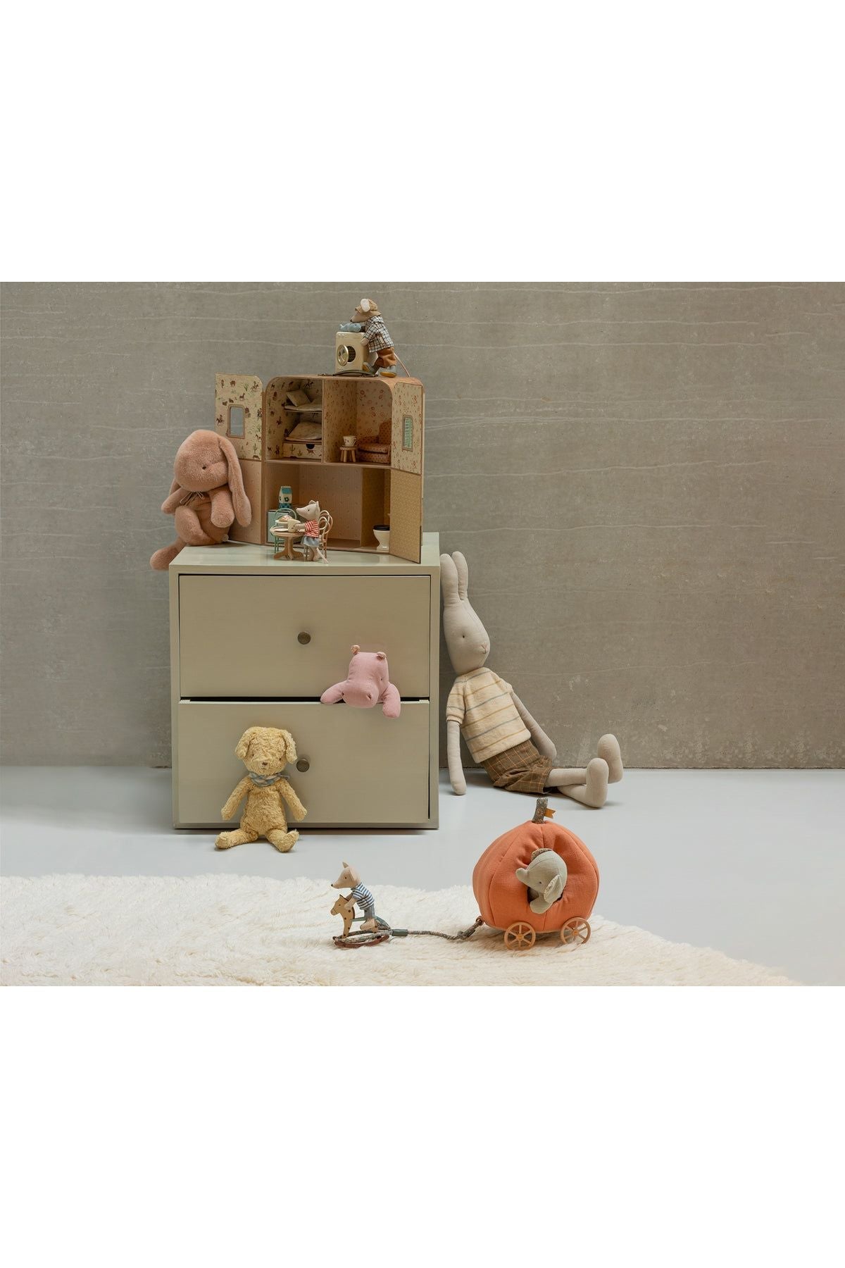 Bunny plush, Medium - Vintage rose van Maileg | Kids Conceptstore Le Fanfare