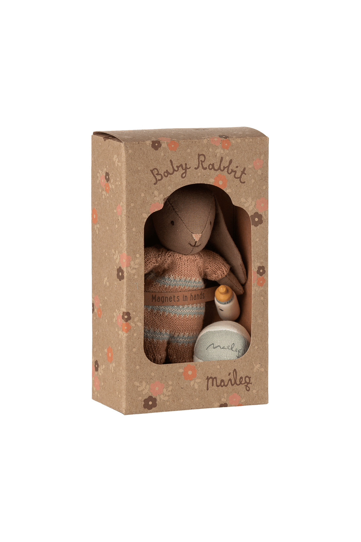 Bunny set, Micro - Brown - Dusty rose van Maileg | Kids Conceptstore Le Fanfare