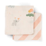 Burp cloth 2-pack | Celebration - Powder van Done by Deer | Kids Conceptstore Le Fanfare