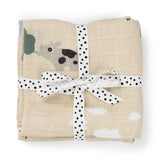 Burp cloth 2-pack | Tiny farm - Sand van Done by Deer | Kids Conceptstore Le Fanfare