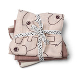 Burp cloth 3-pack GOTS Deer friends Powder van Done by Deer | Kids Conceptstore Le Fanfare