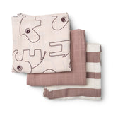 Burp cloth 3-pack GOTS Deer friends Powder van Done by Deer | Kids Conceptstore Le Fanfare