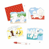 Magisch kleuren. Buiten verstopt.