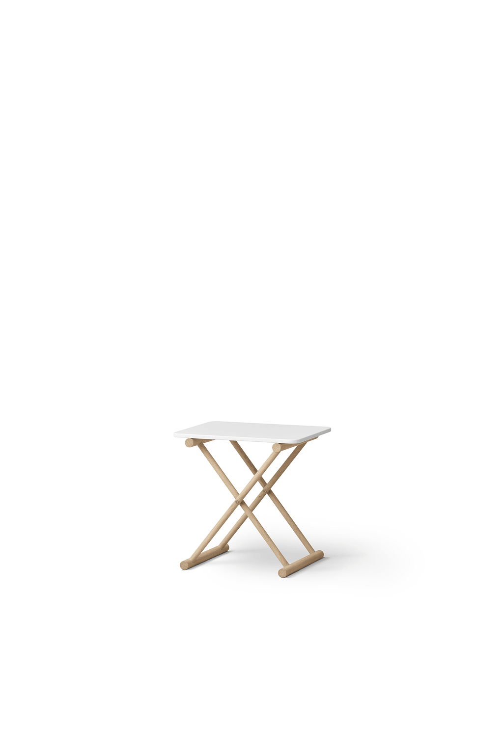 Camp bed table, high, white/oak van Oliver Furniture | Kids Conceptstore Le Fanfare