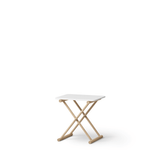 Camp bed table, high, white/oak van Oliver Furniture | Kids Conceptstore Le Fanfare