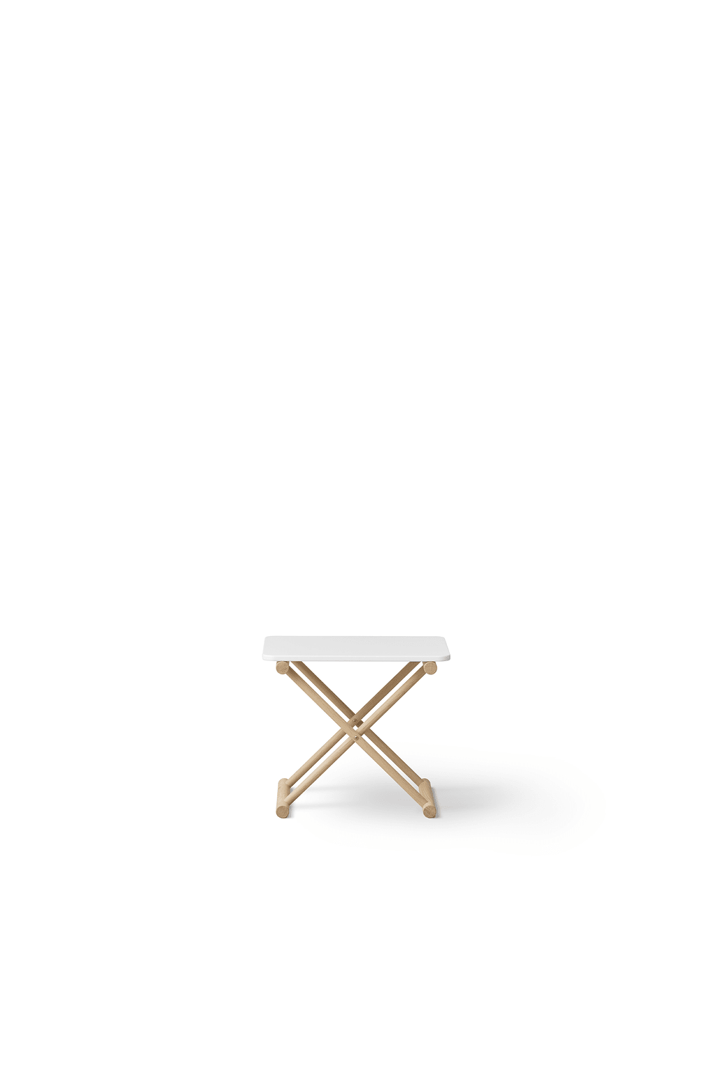 Camp bed table, low, white/oak van Oliver Furniture | Kids Conceptstore Le Fanfare