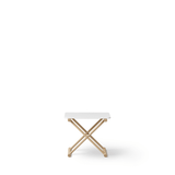 Camp bed table, low, white/oak van Oliver Furniture | Kids Conceptstore Le Fanfare