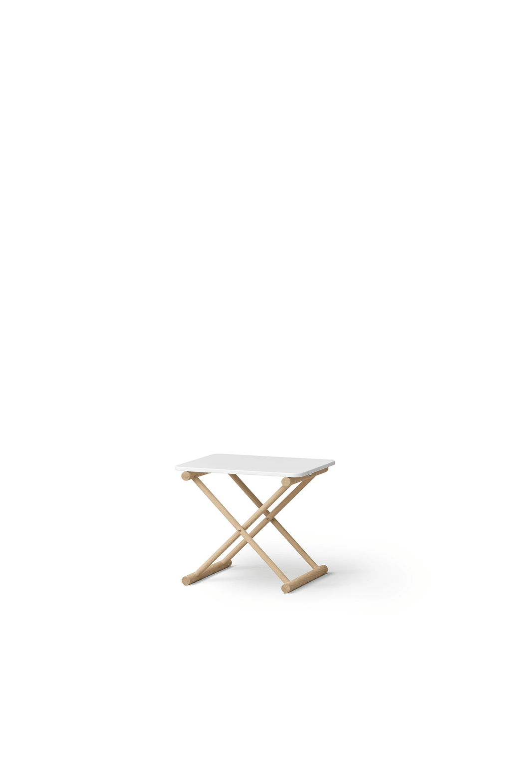 Camp bed table, low, white/oak van Oliver Furniture | Kids Conceptstore Le Fanfare