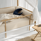 Camp canopy bed, 90x180 cm, white/oak van Oliver Furniture | Kids Conceptstore Le Fanfare