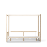 Camp canopy bed, 90x180 cm, white/oak van Oliver Furniture | Kids Conceptstore Le Fanfare