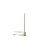 Camp clothes rail, white/oak van Oliver Furniture | Kids Conceptstore Le Fanfare