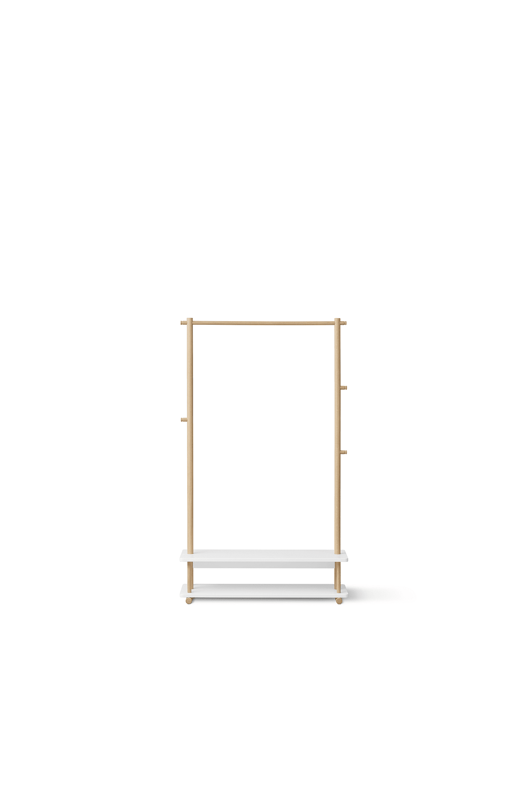 Camp clothes rail, white/oak van Oliver Furniture | Kids Conceptstore Le Fanfare