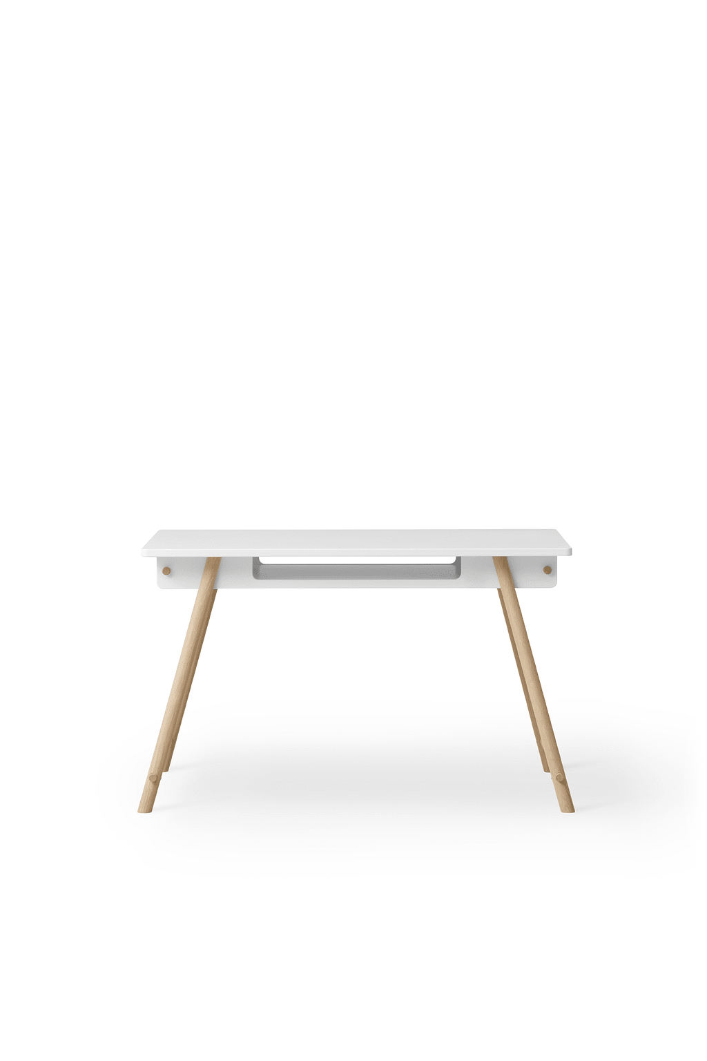 Camp junior desk, adjustable, white/oak van Oliver Furniture | Kids Conceptstore Le Fanfare