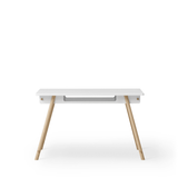 Camp junior desk, adjustable, white/oak van Oliver Furniture | Kids Conceptstore Le Fanfare
