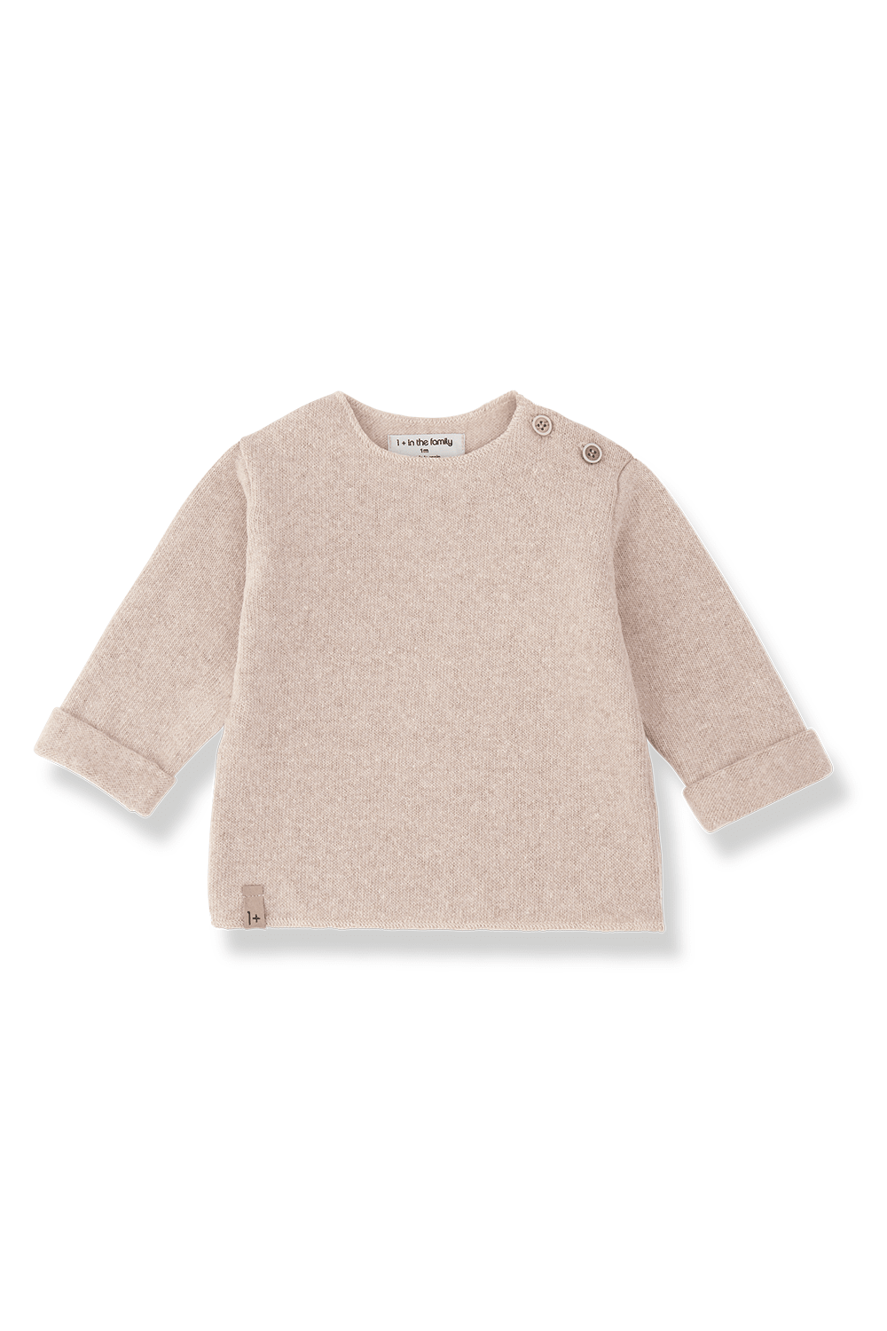 Carcassonne l.sleeve t-shirt - nude van 1+ in the family | Kids Conceptstore Le Fanfare